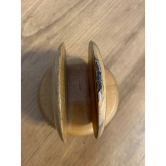 Myrtlewood Vintage Letter Napkin Holder Oregon Handmade Artisan MCM 1950s - Picture 9 of 11